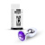 B-Series Jewellery Silver Plug - Анальная пробка, 7х2.7 см (фиолетовый)